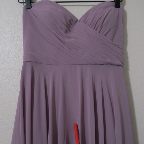 Jenny Yoo Annabelle Dress Strapless Maxi A-line Bridesmaid Prom‎ Wedding Purple - Picture 7 of 13